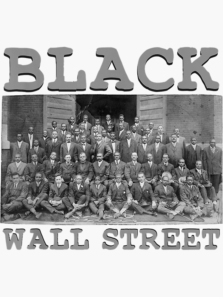 "African American Business Black History Black Wall Street" Sticker for