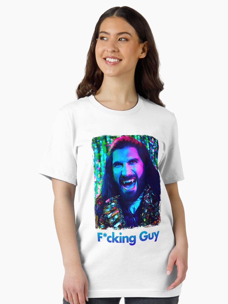 Aperçu 2 sur 7. T-shirt essentiel avec l'œuvre Ce que nous faisons dans l'ombre - Nandor l'implacable, F*king Guy, Saison 4 créée et vendue par reactionstudios.