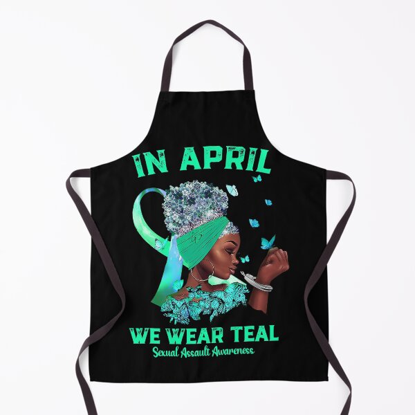Item preview, In April We Wear Teal Sexual Assault Awareness Black Women designed and sold by HaaChris-Artis.
