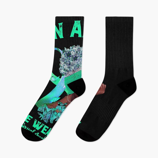 Item preview, In April We Wear Teal Sexual Assault Awareness Black Women designed and sold by HaaChris-Artis.
