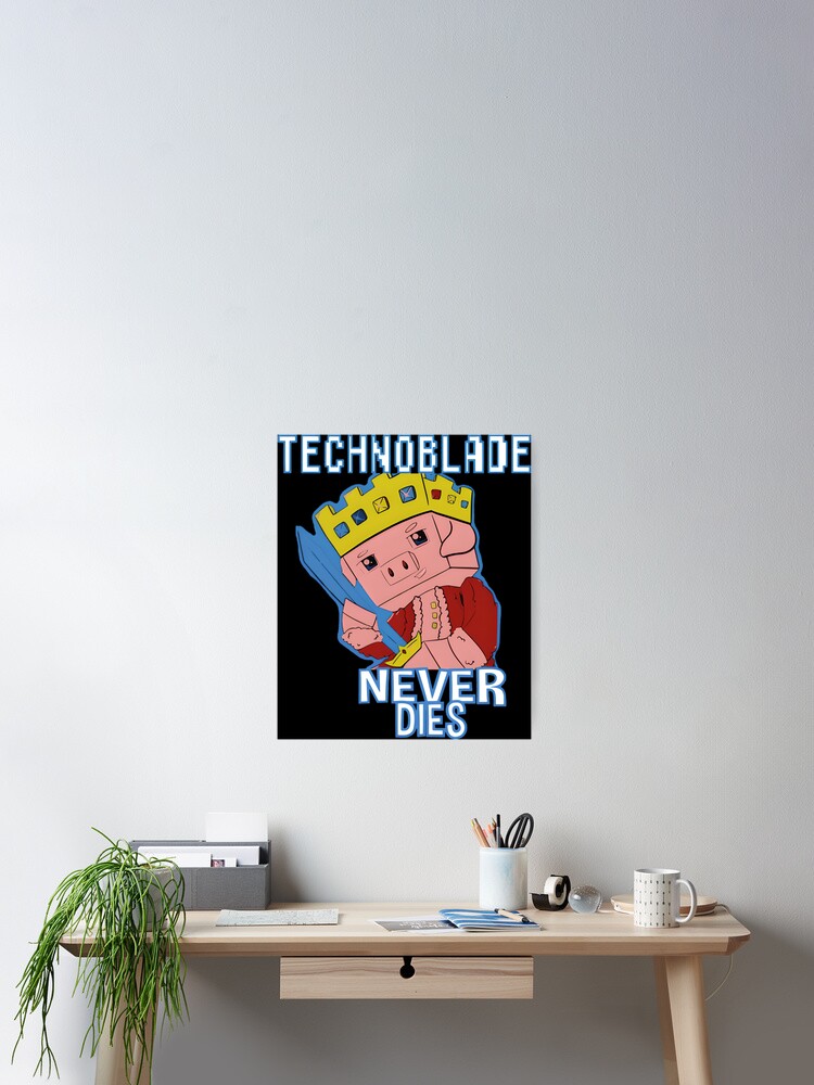 Technoblade Never Dies Camiseta t shirt' Sticker