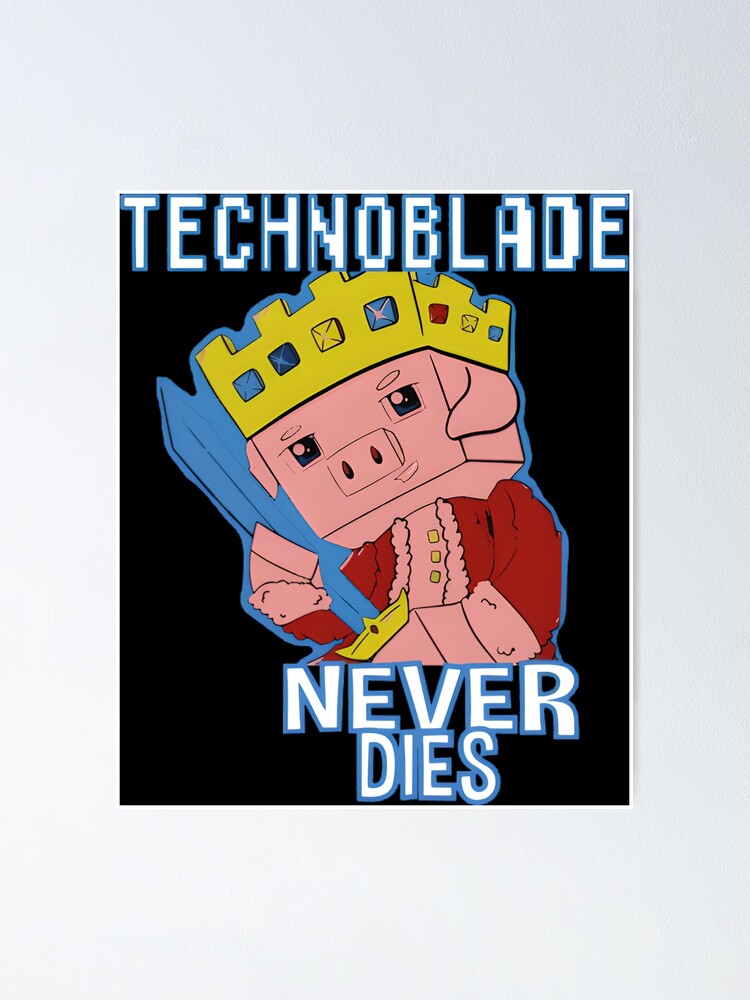 Technoblade Never Dies Camiseta t shirt' Sticker