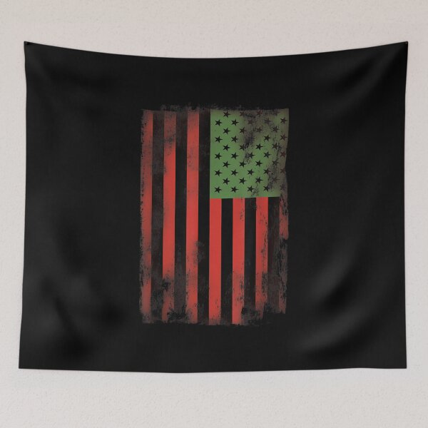 Item preview, Bandera del orgullo afroamericano - Panafricano Verde Rojo Negro designed and sold by AgnesGeller.