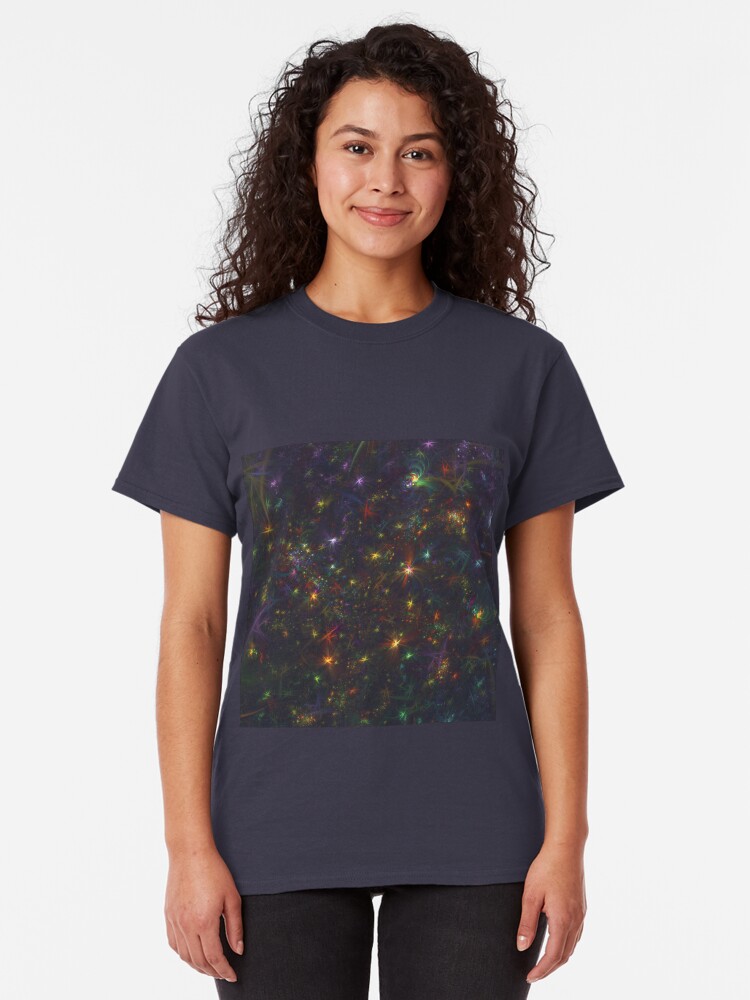 Alternate view of Cosmic fractals Classic T-Shirt