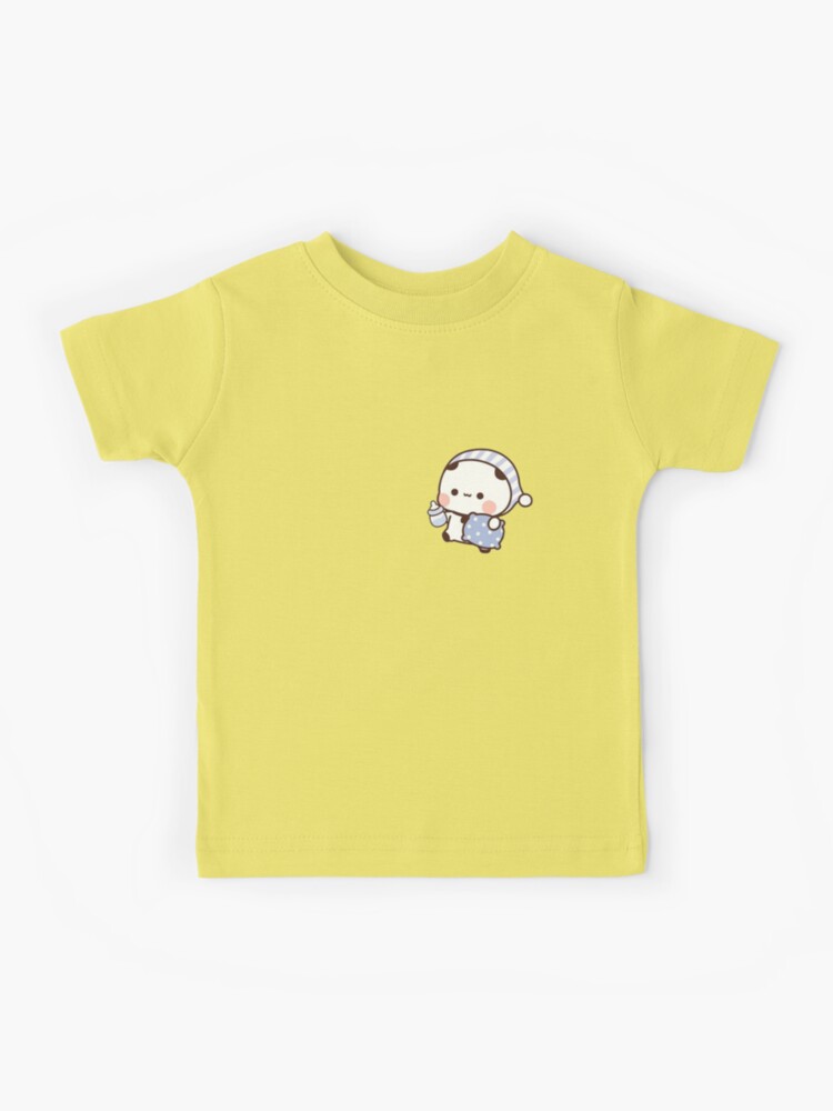 ★ TOOMUCHTAX★ Sleeping Bear Baby T-Shirt Yellow T25SSTS76 Cute Bubu Is Going To Sleep