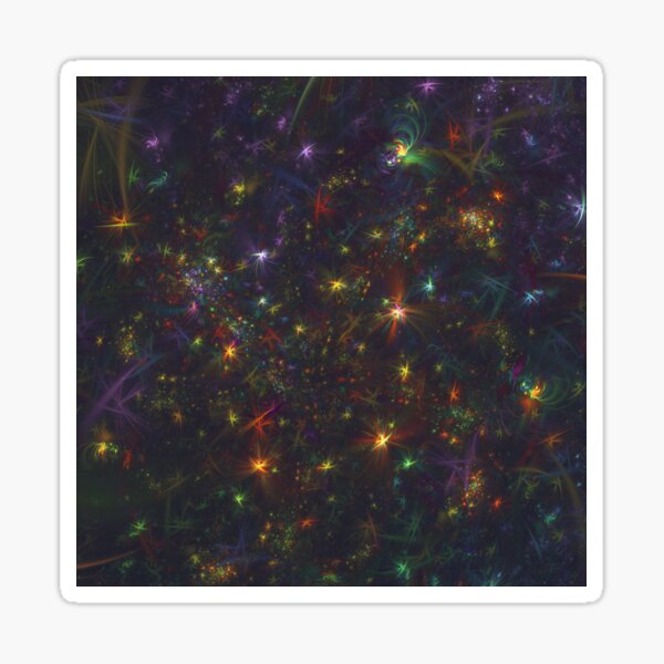 Cosmic fractals Sticker