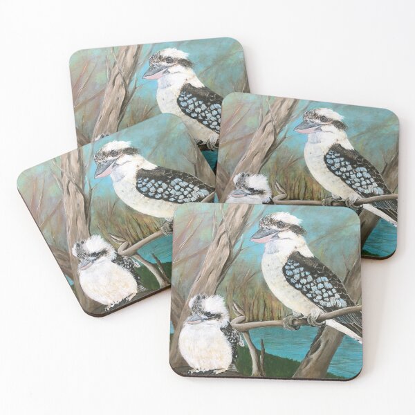 Item preview, Kookaburras - baby and adult - Australian Wildlife designed and sold by Elisabeth Dubois.