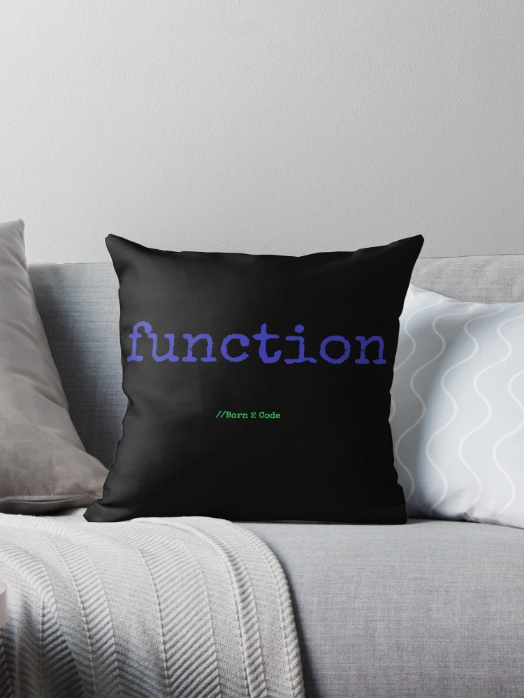 Thumbnail 1 of 4, Pillow, Computer Geek Born 2 Code Function designed and sold by ComputerGeeksTs.