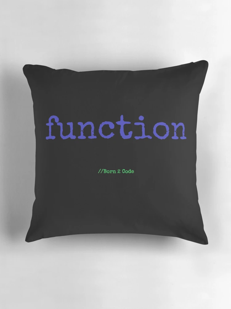 Thumbnail 3 of 4, Pillow, Computer Geek Born 2 Code Function designed and sold by ComputerGeeksTs.