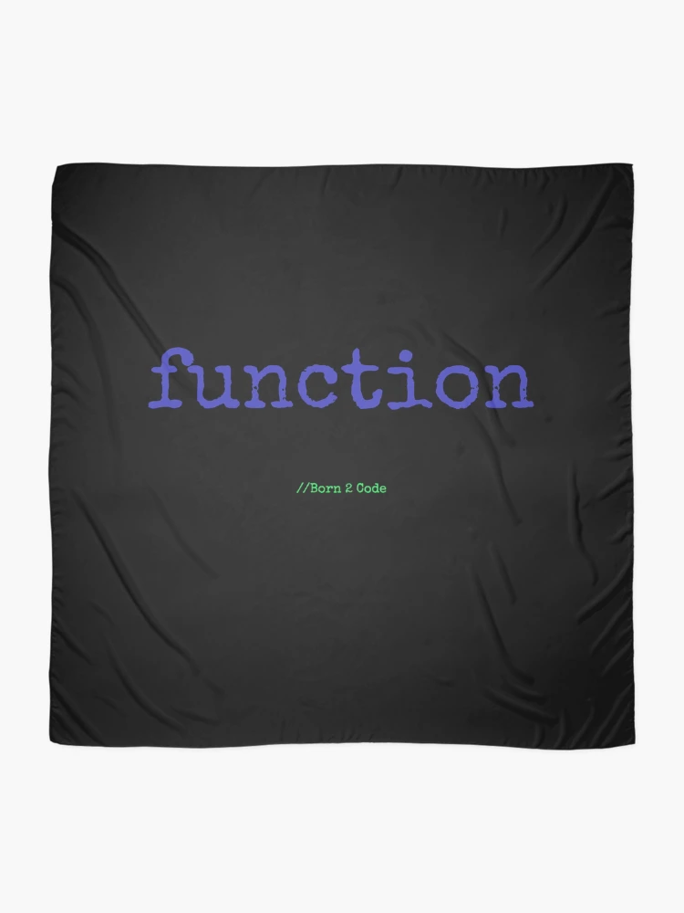 Thumbnail 2 of 3, Scarf, Computer Geek Born 2 Code Function designed and sold by ComputerGeeksTs.