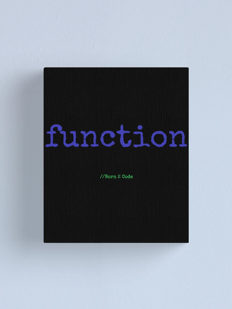Thumbnail 1 of 3, Canvas Print, Computer Geek Born 2 Code Function designed and sold by ComputerGeeksTs.