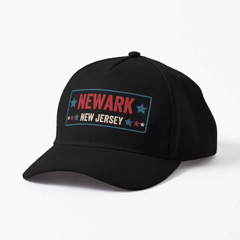 Newark New Jersey US Typography Distressed Design Baseball Cap Hats  Baseball Cap Dropshipping Luxury Hat Caps Male Cap Women's