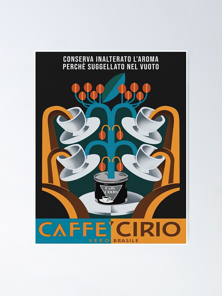 Vintage Cafe Rare Italian Coffee | Poster