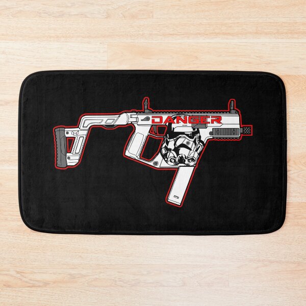 Item preview, Kriss Vector SMG Pistol Rifle - Trooper Military Gun - White Retro - Danger designed and sold by Warhawk Designs.