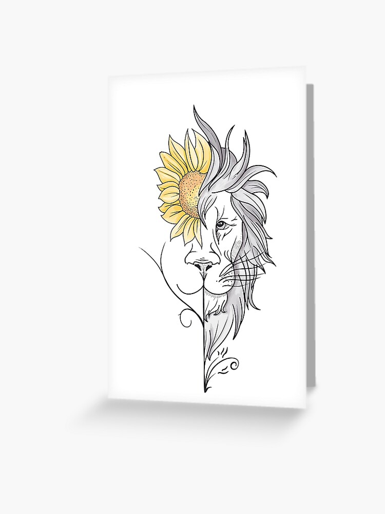 Lion Paper Crown – Square Sunflower Design