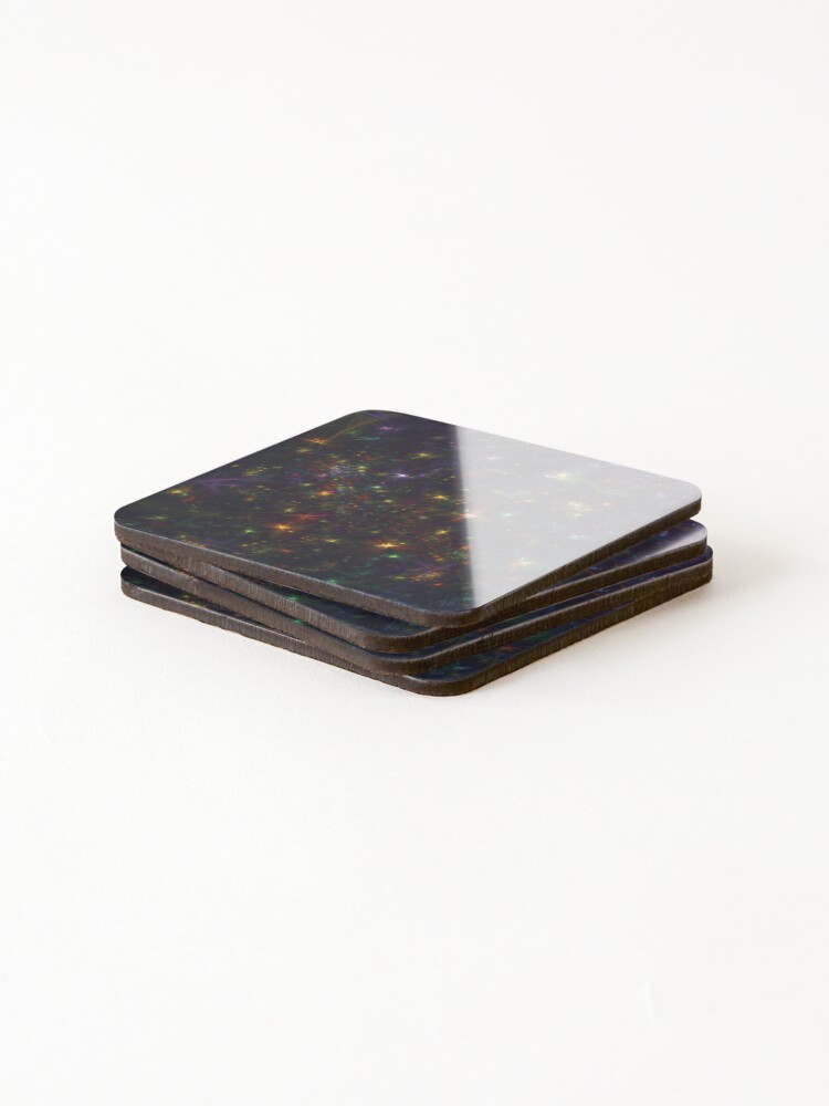 Alternate view of Cosmic fractals Coasters (Set of 4)