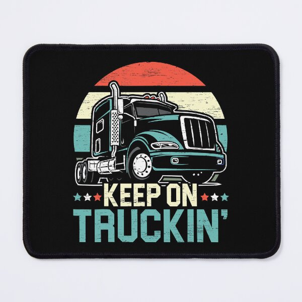 Item preview, Keep On Truckin' Retro Trucker 18 Wheeler Truck Driver designed and sold by GardNewerd.