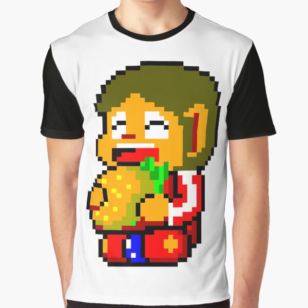 Vista previa del artículo con la obra «Alex Kidd», diseñado y vendido por pixel8tees.