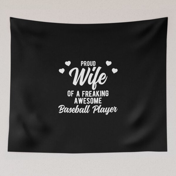 Item preview, Funny Coach Husband Phrase Gift For Baseball Player Wife Sticker designed and sold by ayeshadanaqws.