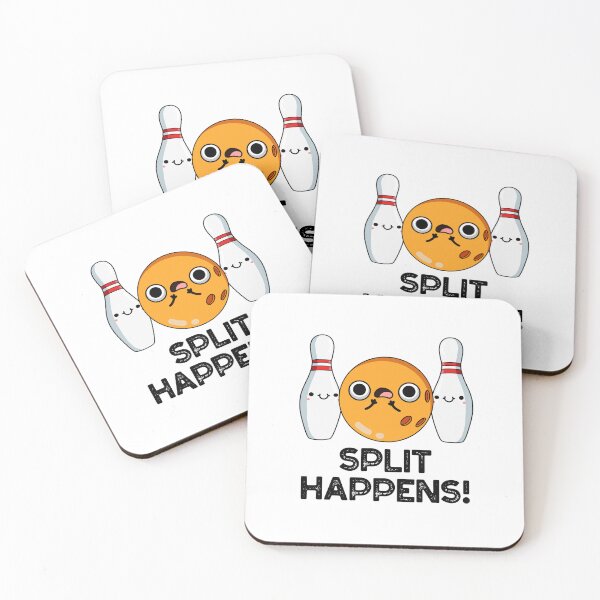 Item preview, Split Happens Funny Bowling Puns  designed and sold by punnybone.