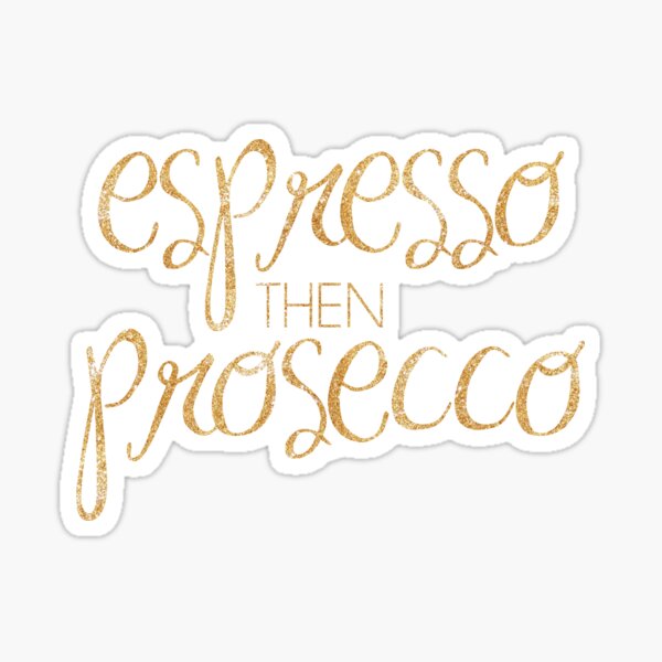 Espresso Then Prosecco Funny Quote Beach Towel by Konception