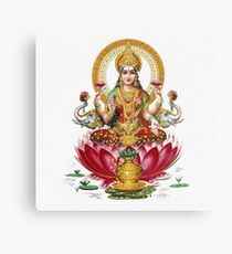Lakshmi - Hindu Goddess of Wealth, Fortune, Health and Prosperity Canvas Print