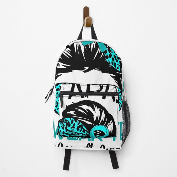 Item preview, In April We Wear Teal Sexual Assault Awareness Messy Bun designed and sold by HaaChris-Artis.