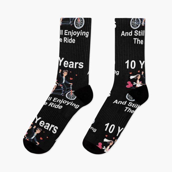 Item preview, 10th Anniversary Tshirt 10 Years And Still Enjoying The Ride 66 - Tee Shirts Mens Graphic Tee Shirts For Women Casual Best Trending T Shirts designed and sold by ipsamrovh.