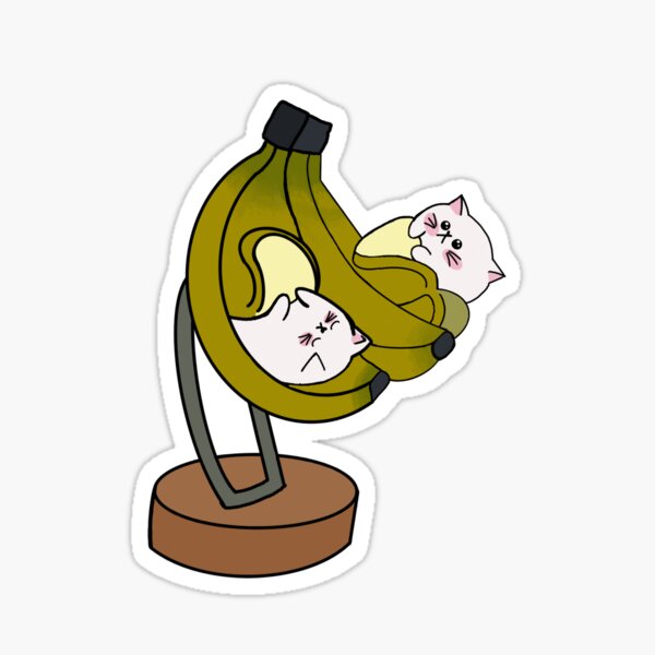 "Banana Cats" Sticker for Sale by Redbubble