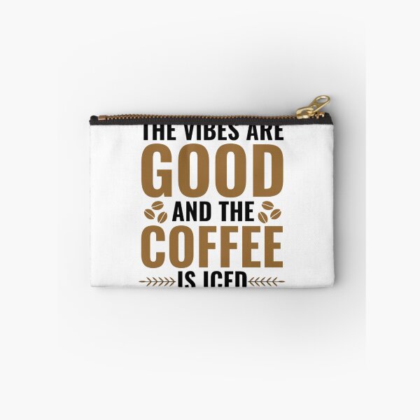 Item preview, The Vibes Are Good And The Coffee Is Iced - Coffee Lover Quotes designed and sold by chetan786.