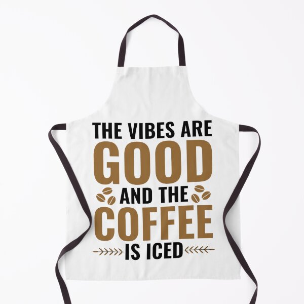 Item preview, The Vibes Are Good And The Coffee Is Iced - Coffee Lover Quotes designed and sold by chetan786.