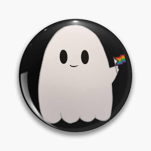 Item preview, Fantasma lindo de la bandera del orgullo del progreso gay designed and sold by ScullysStuff.