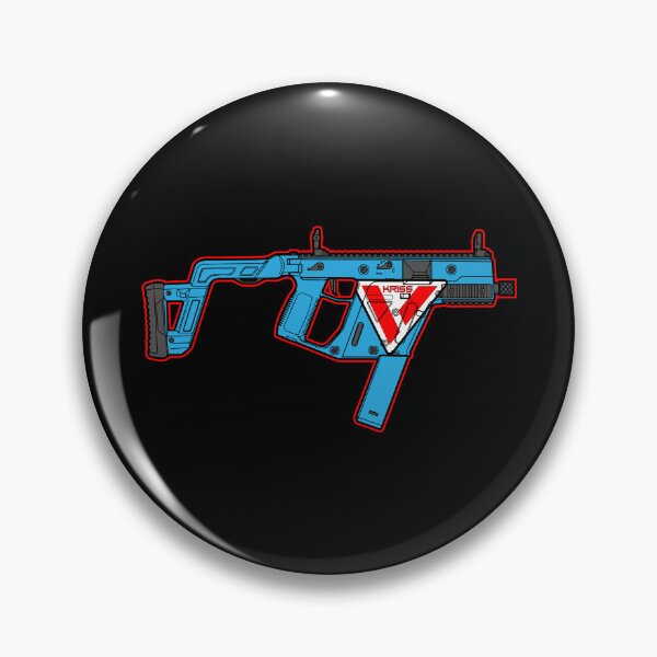 Item preview, Kriss Vector Shield SMG Pistol Rifle - Military Gun - Blue Retro designed and sold by Warhawk Designs.