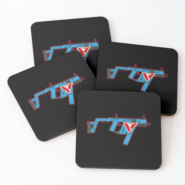 Item preview, Kriss Vector Shield SMG Pistol Rifle - Military Gun - Blue Retro designed and sold by Warhawk Designs.