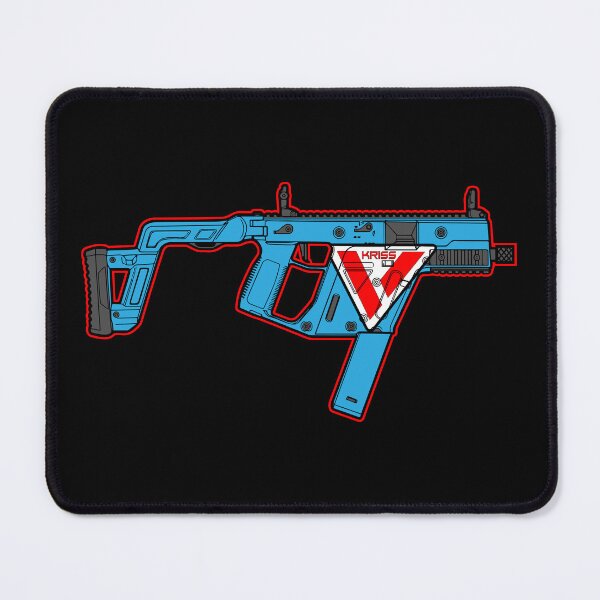 Item preview, Kriss Vector Shield SMG Pistol Rifle - Military Gun - Blue Retro designed and sold by Warhawk Designs.