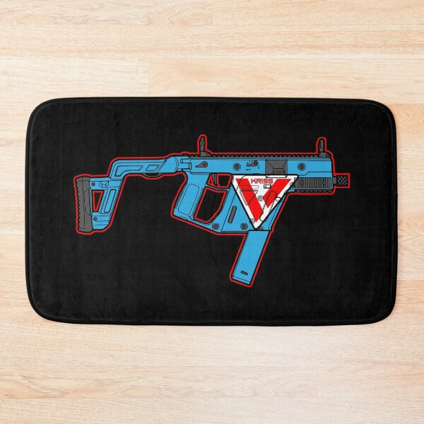 Item preview, Kriss Vector Shield SMG Pistol Rifle - Military Gun - Blue Retro designed and sold by Warhawk Designs.