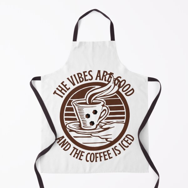 Item preview, The Vibes Are Good And The Coffee Is Iced - Coffee Lover Quotes designed and sold by chetan786.