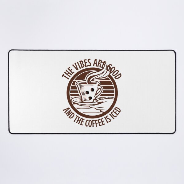 Item preview, The Vibes Are Good And The Coffee Is Iced - Coffee Lover Quotes designed and sold by chetan786.