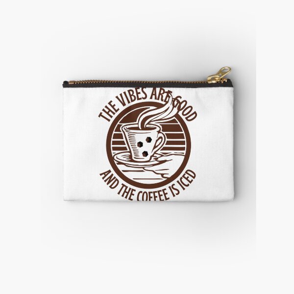 Item preview, The Vibes Are Good And The Coffee Is Iced - Coffee Lover Quotes designed and sold by chetan786.