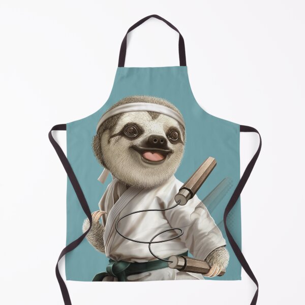 Item preview, karate sloth designed and sold by Jumali Katani.
