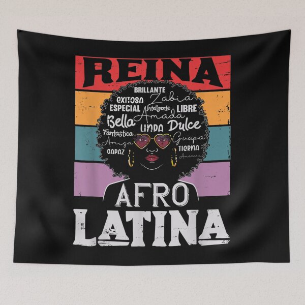Item preview, afro latina  for women - Reina Educated Black Latina designed and sold by RichardMarkham.