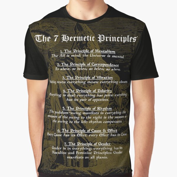 The 7 Hermetic Principles Graphic T-Shirt