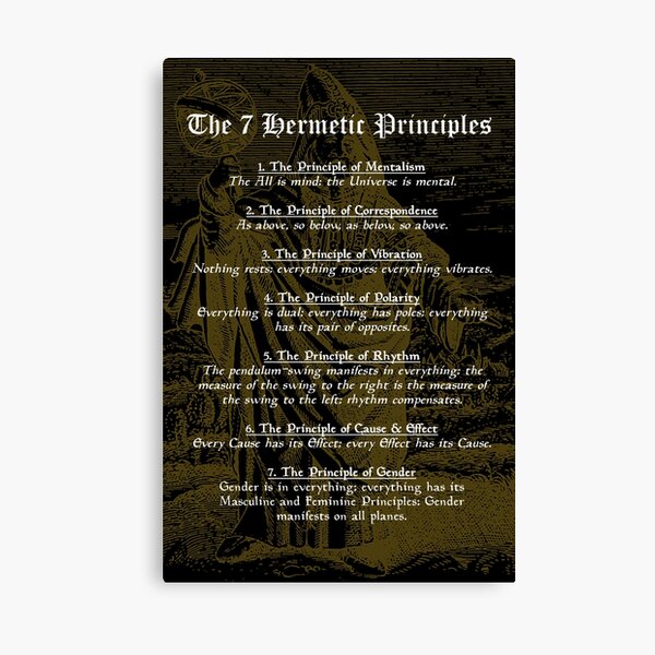 Item preview, The 7 Hermetic Principles - Greek and Egyptian Philosophy (Hermes Trismegistus) designed and sold by Occult Designs.
