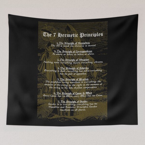 Item preview, The 7 Hermetic Principles - Greek and Egyptian Philosophy (Hermes Trismegistus) designed and sold by Occult Designs.