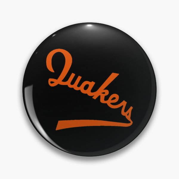 Vintage Hockey Puck - Quakers (Orange) - Philadelphia - Pin