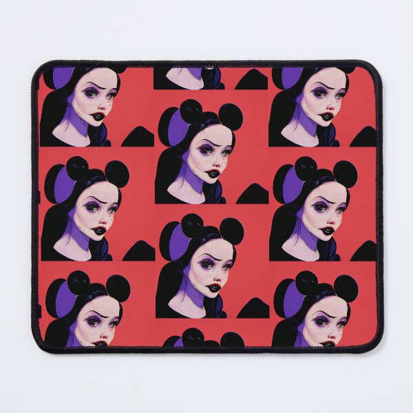 Item preview, Goth Girl with Mickey Ears Pop Art  designed and sold by aiartfuturist.