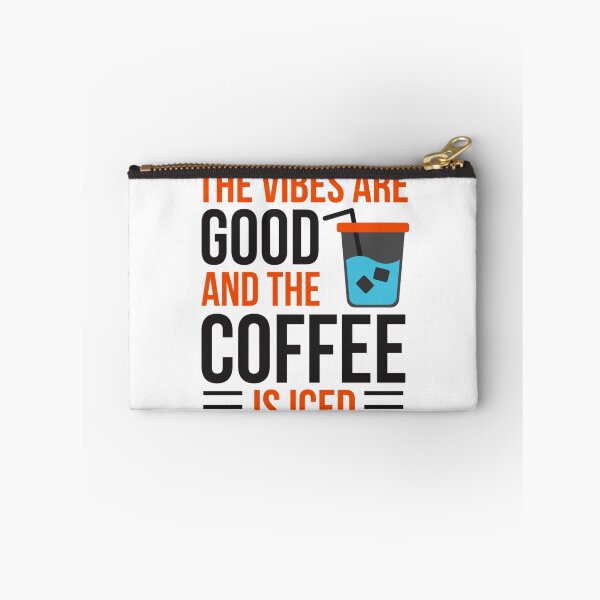 Item preview, The Vibes Are Good And The Coffee Is Iced - Coffee Lover Quotes designed and sold by chetan786.