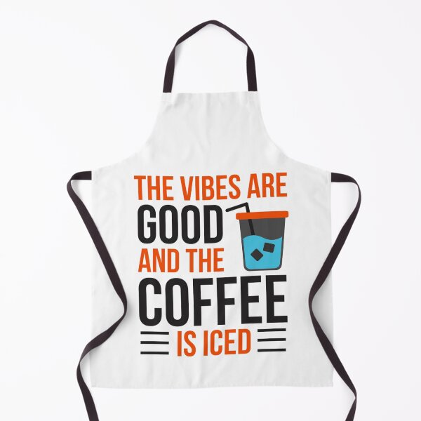 Item preview, The Vibes Are Good And The Coffee Is Iced - Coffee Lover Quotes designed and sold by chetan786.
