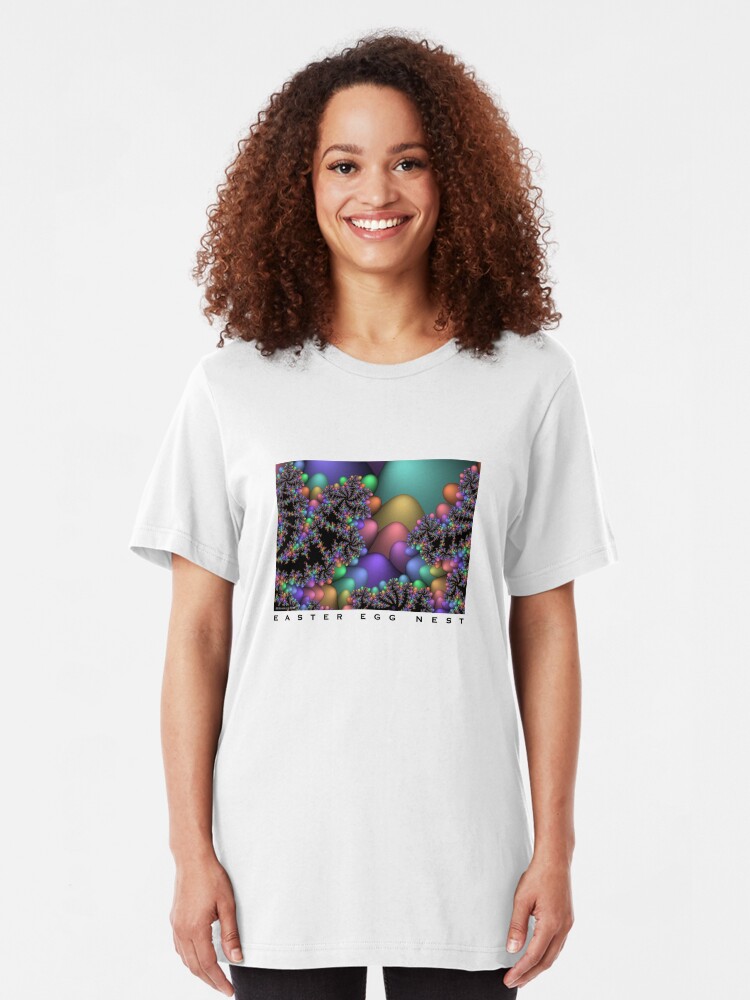 Alternate view of Easter Egg Nest Slim Fit T-Shirt