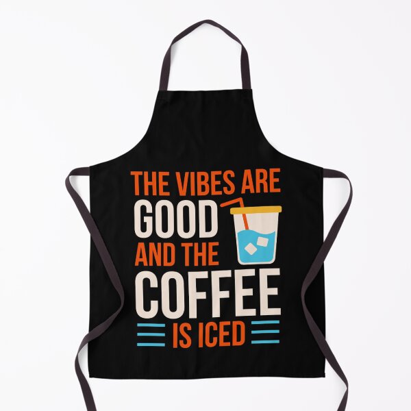 Item preview, The Vibes Are Good And The Coffee Is Iced - Coffee Lover Quotes designed and sold by chetan786.